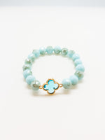 Abital Blue Clover Bracelet