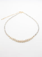 Hosanna Necklace in Light Gray