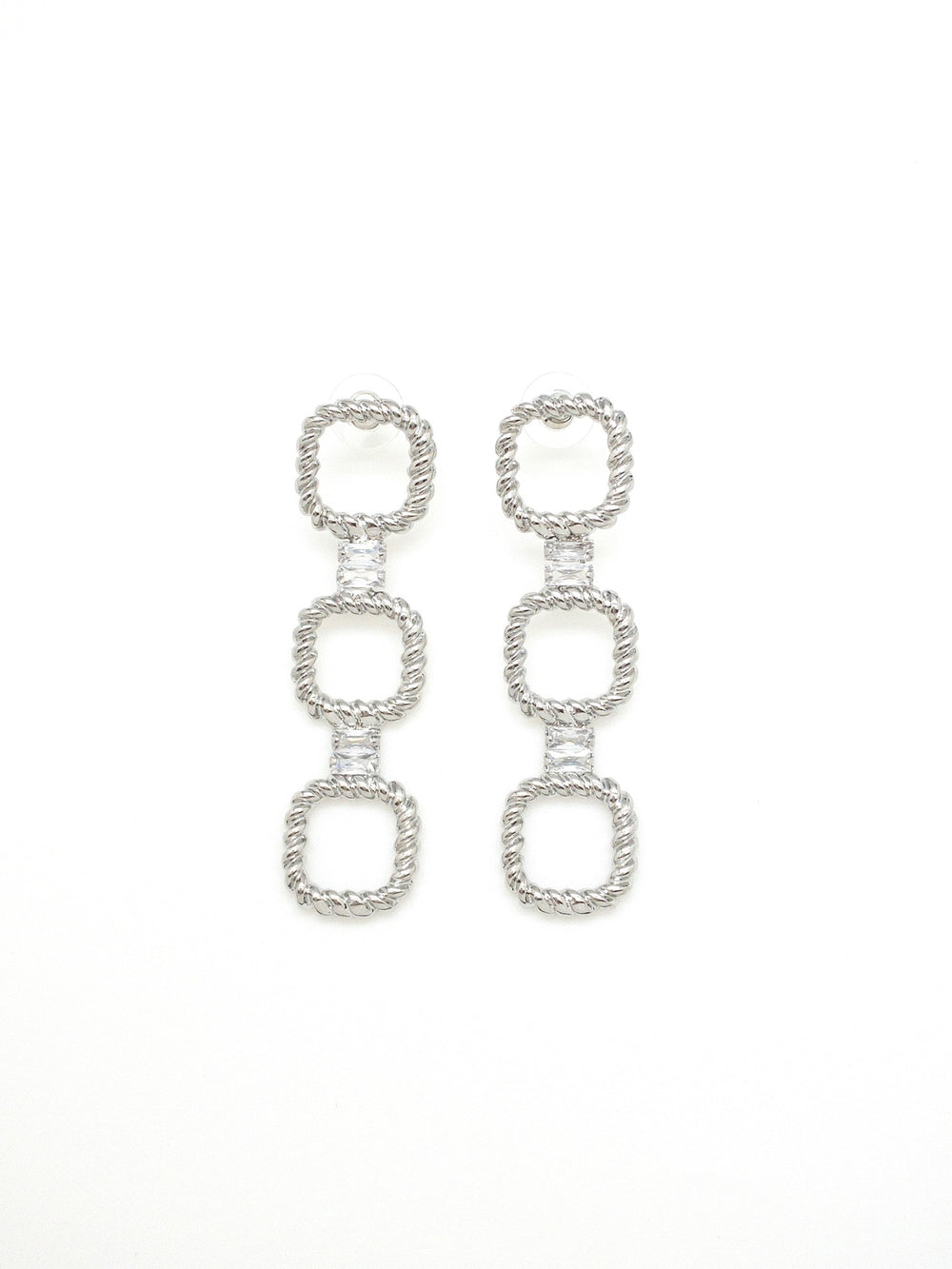 Arabella Sparkly Earring - Silver