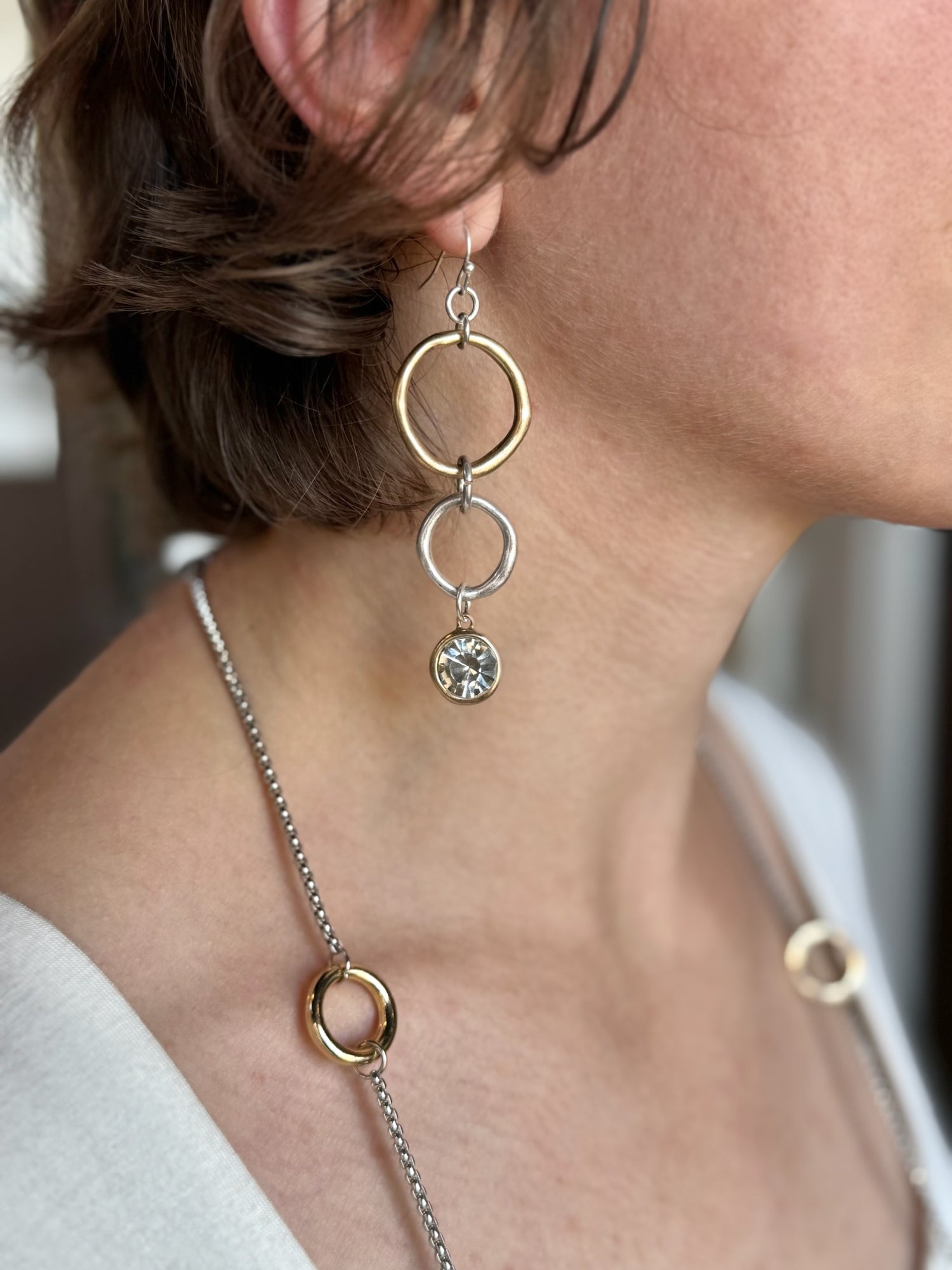 Alina Mixed Metal Earrings