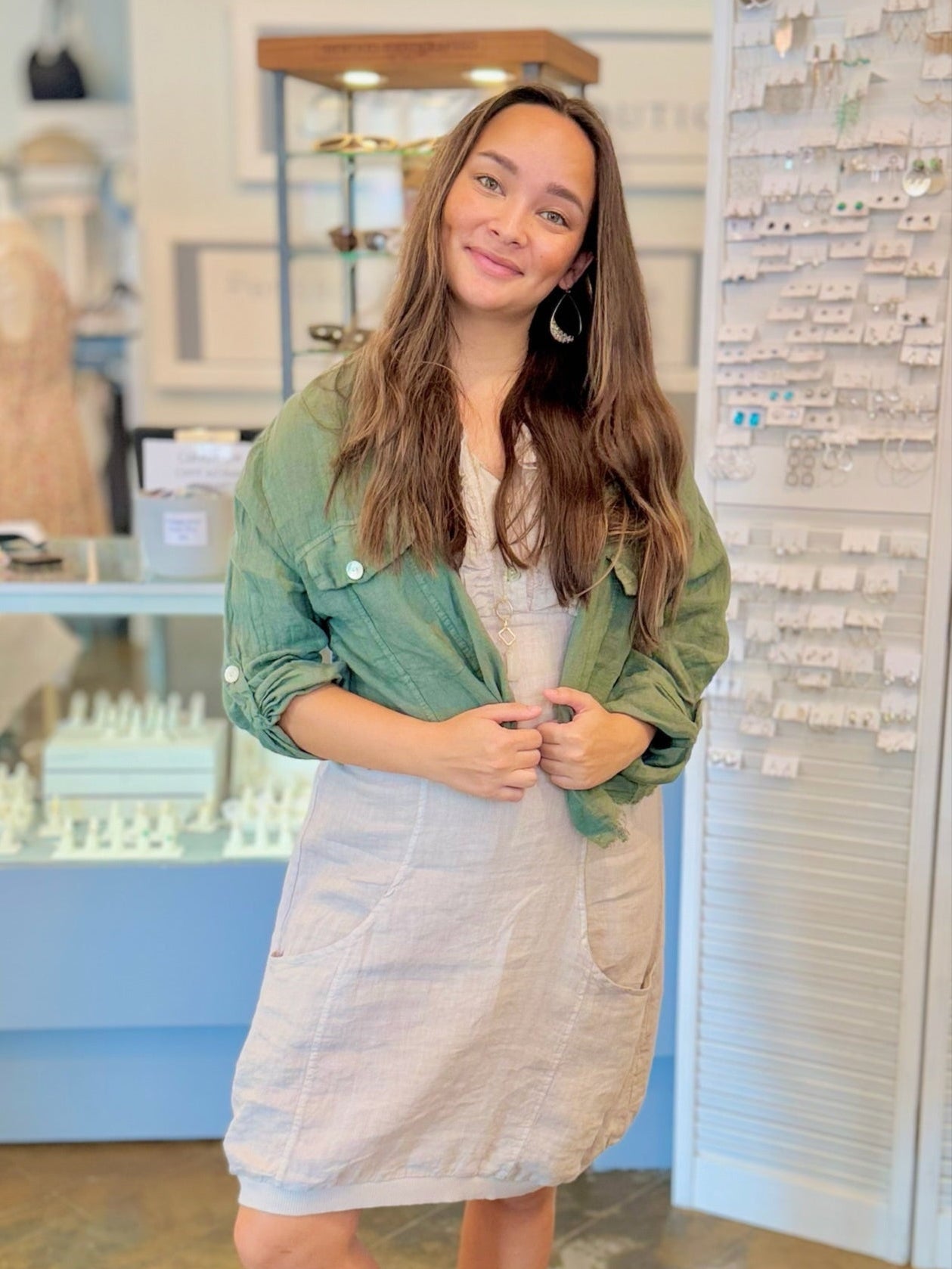 Summer to Fall Lightweight Linen Outfit