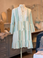 Calliope Dress in Blue front