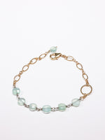 Tina Peruvian Chalcedony Bracelet in Gold Filled