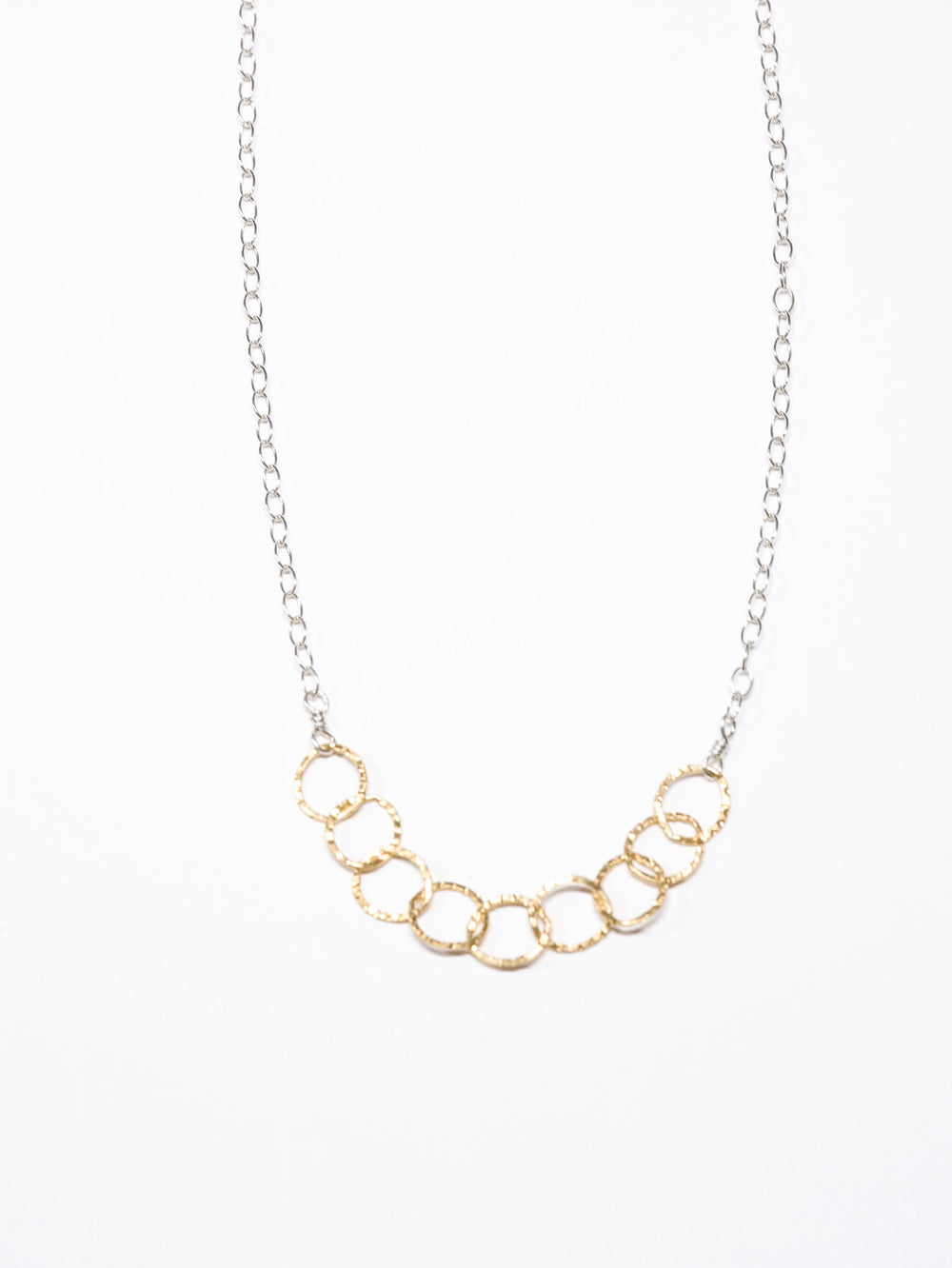 Smaller circles  nh necklace -2 tone