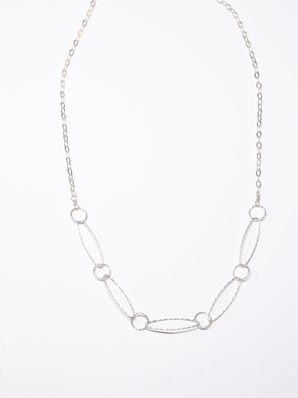 5 Links Necklace -Silver