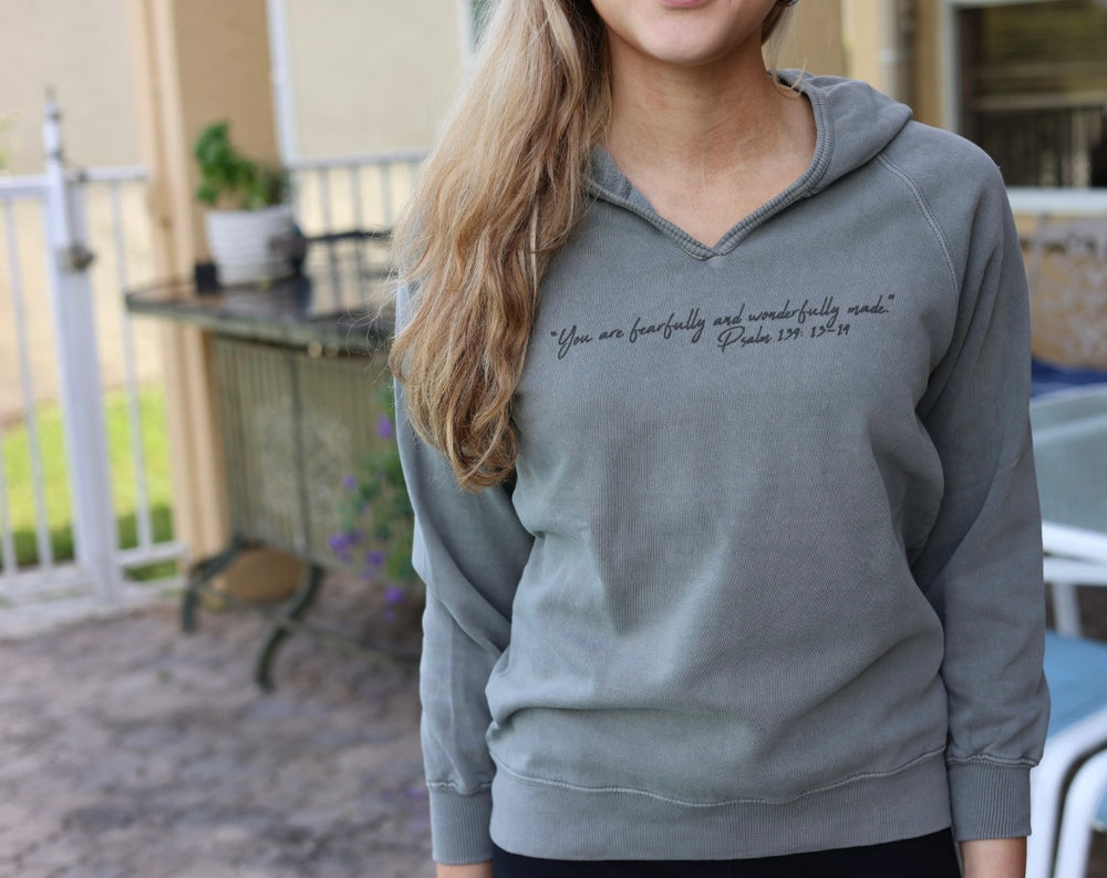 Grey fearfully and wonderfully made hooded pullover 
