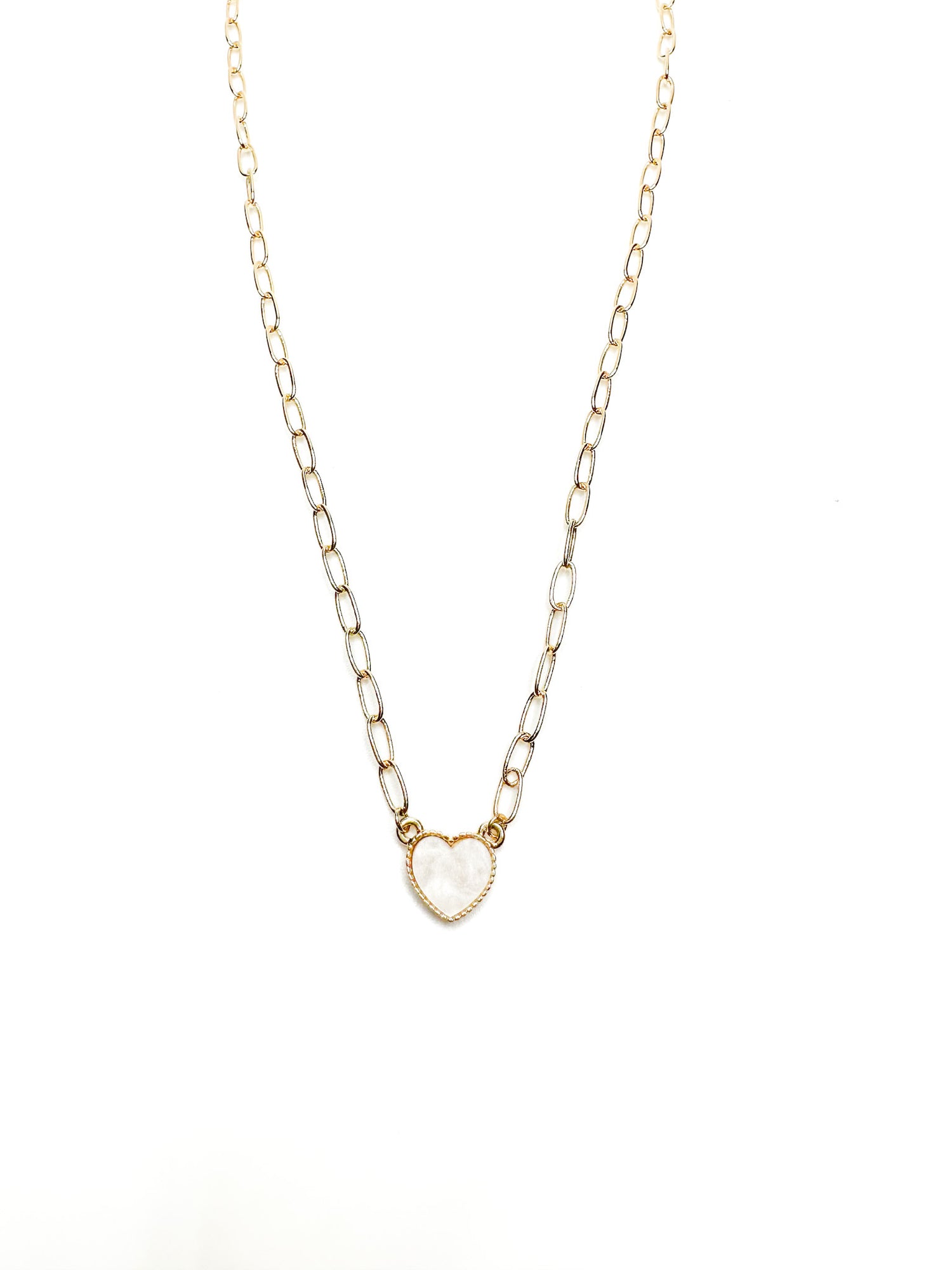 gold heart pendant necklace