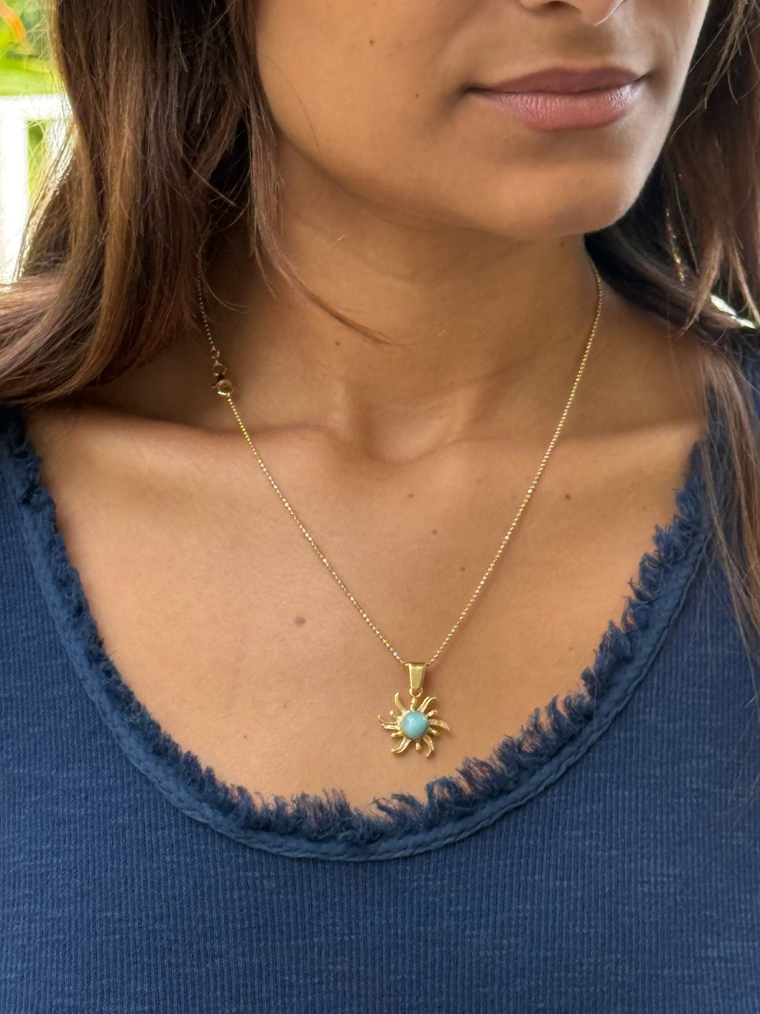 Taryn Sun Larimar Necklace