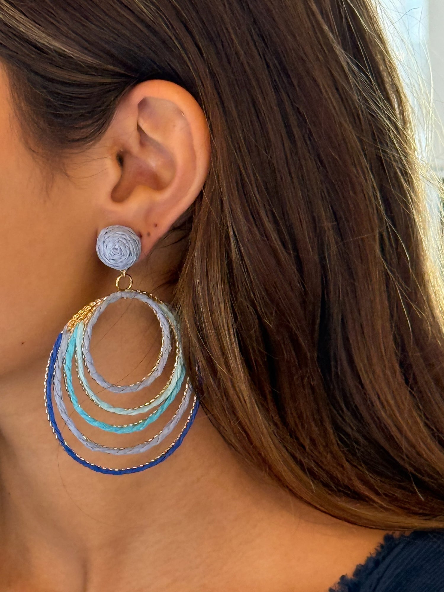 multi-layered hoop earrings