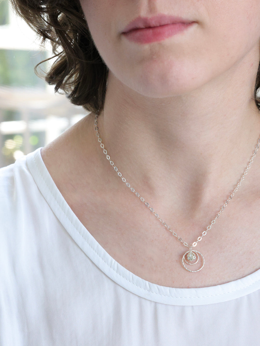 Hope nh Necklace in Sterling Silver