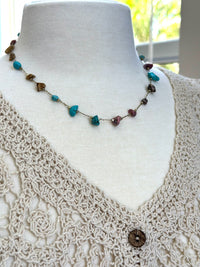 Karson necklace styled on mannequin 