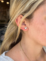 gold butterfly studs