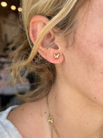 gold butterfly studs