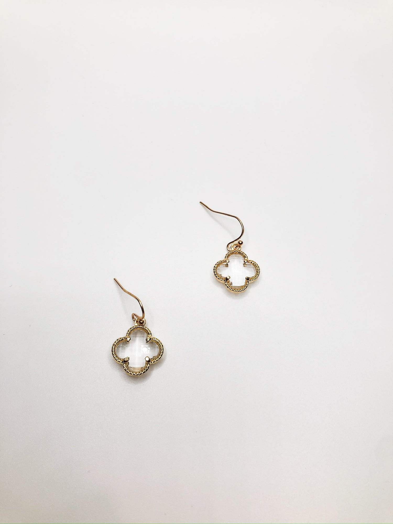 Cammi Clover Earrings - gold and silver