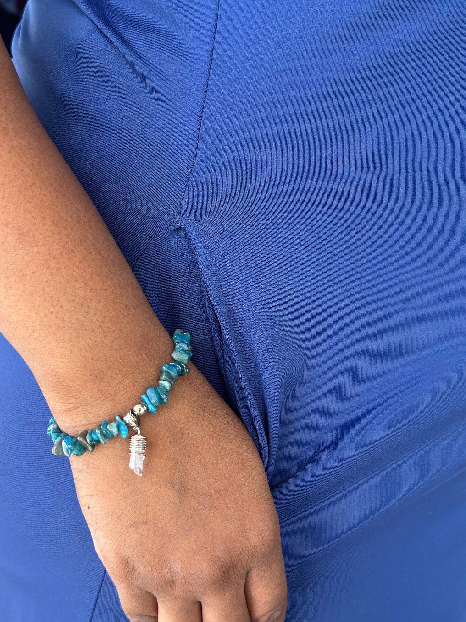 blue crystal bracelet