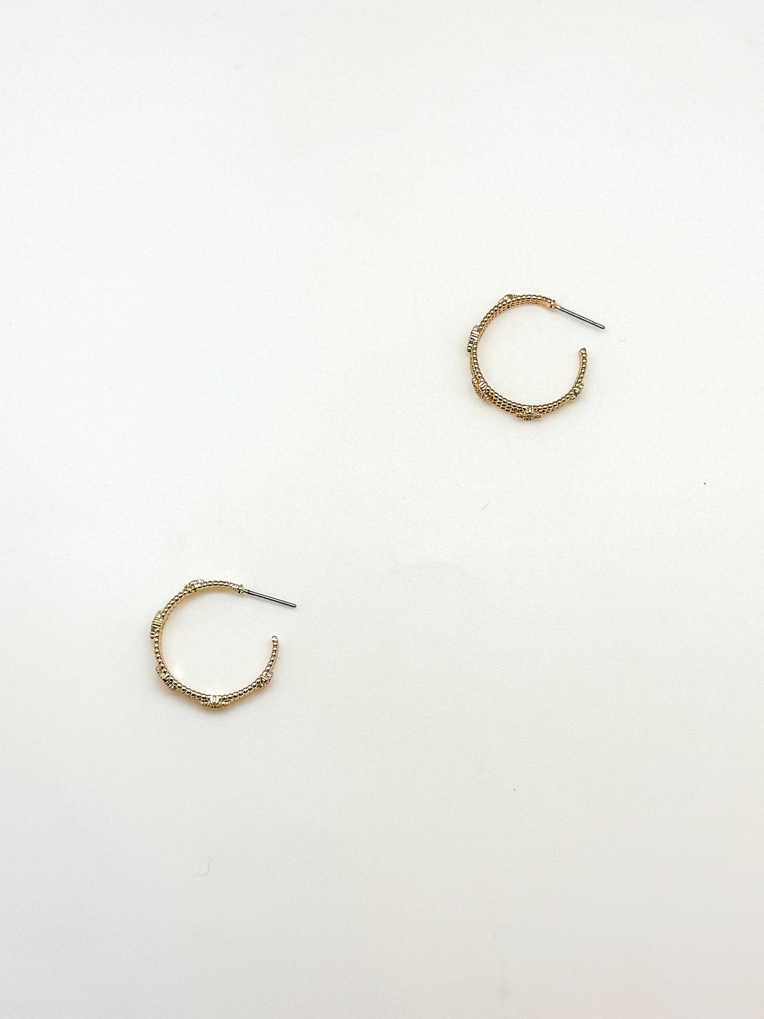 Gold Clove Hoop Earrings