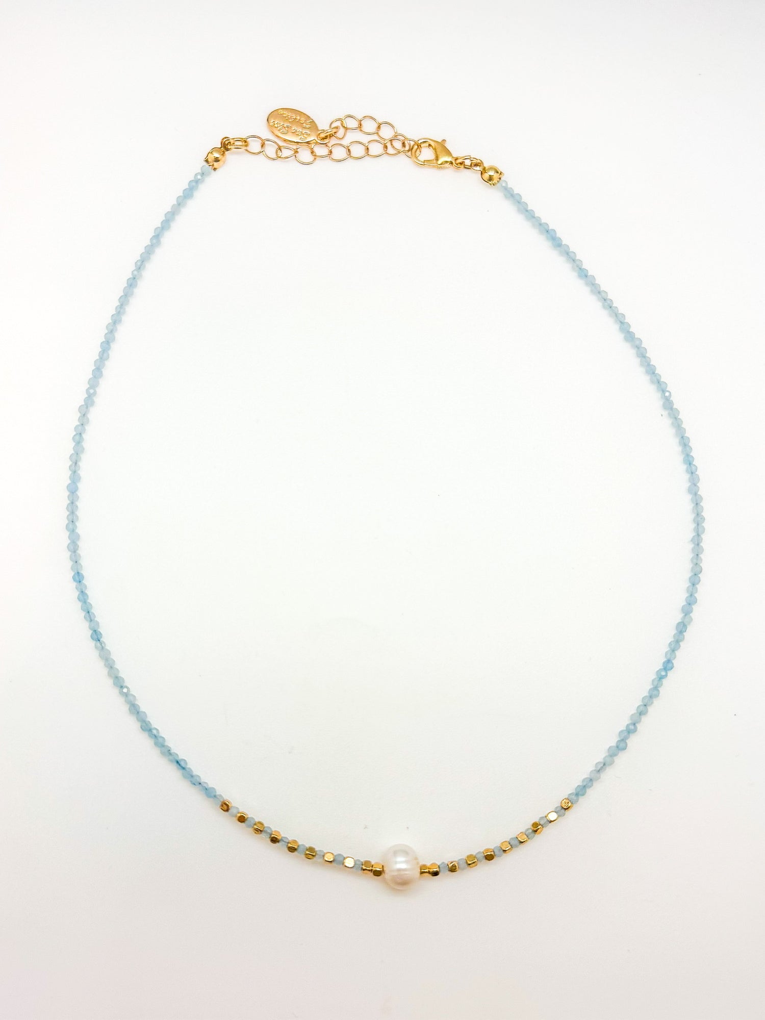 Zipporah necklace in blue