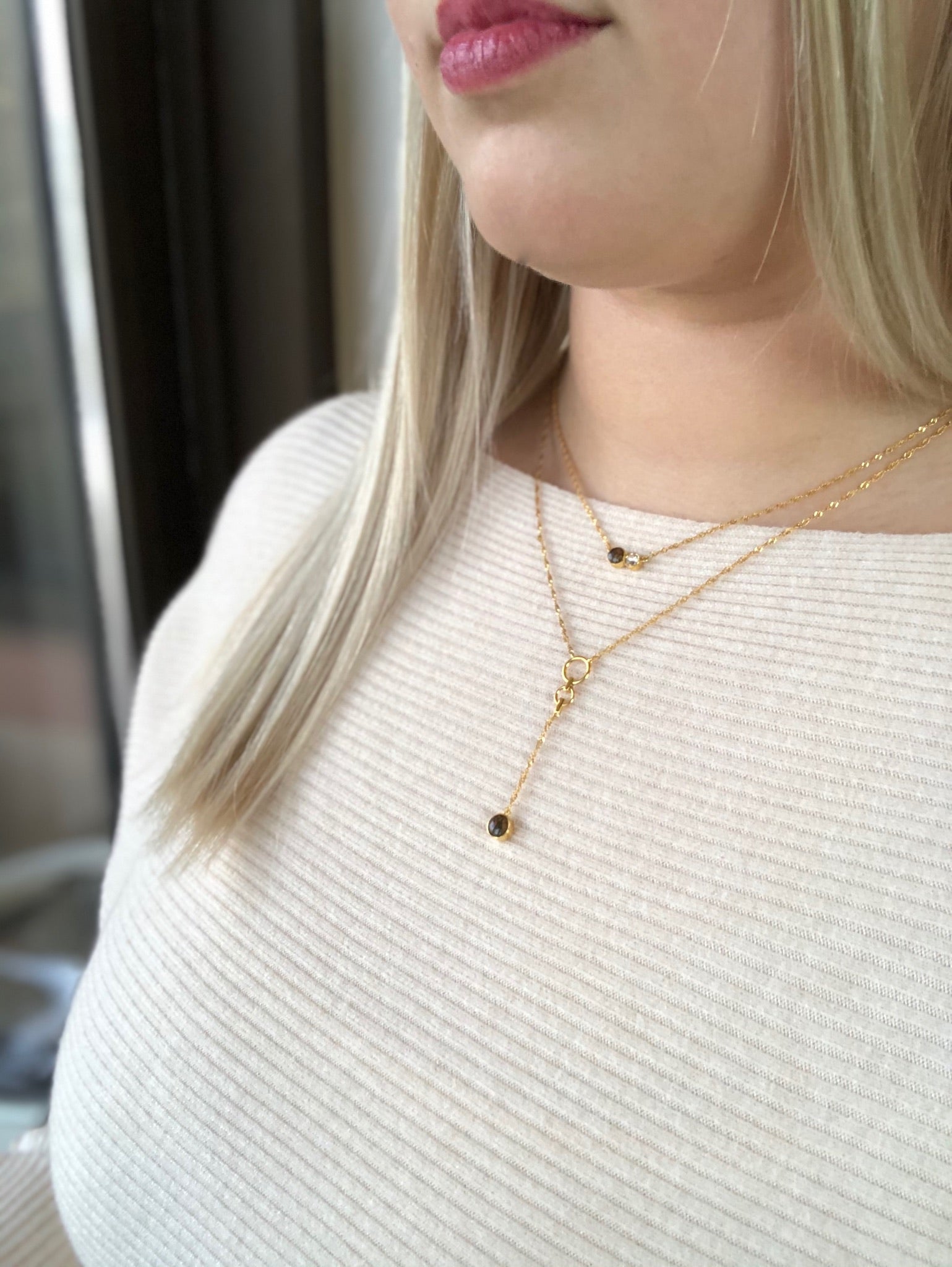 Veronica Lake Sand Necklace
