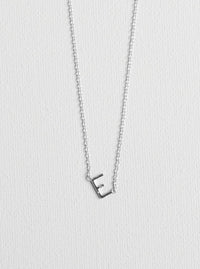 E letter necklace