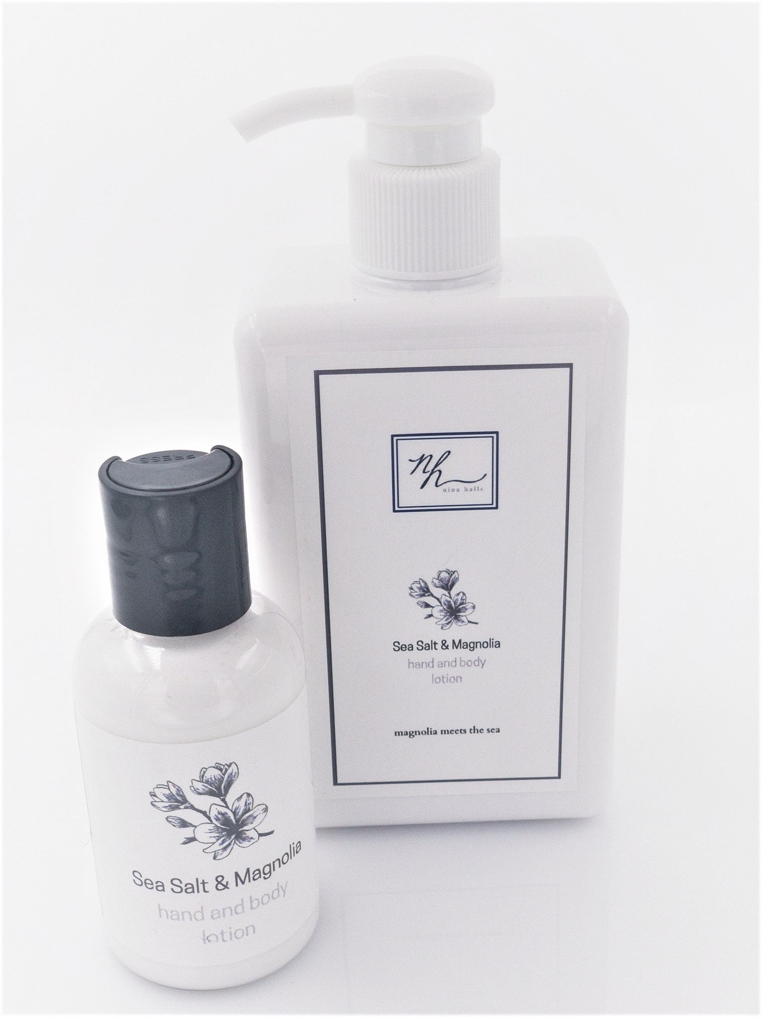 Travel and Original size Sea Salt Magnolia Lotions
