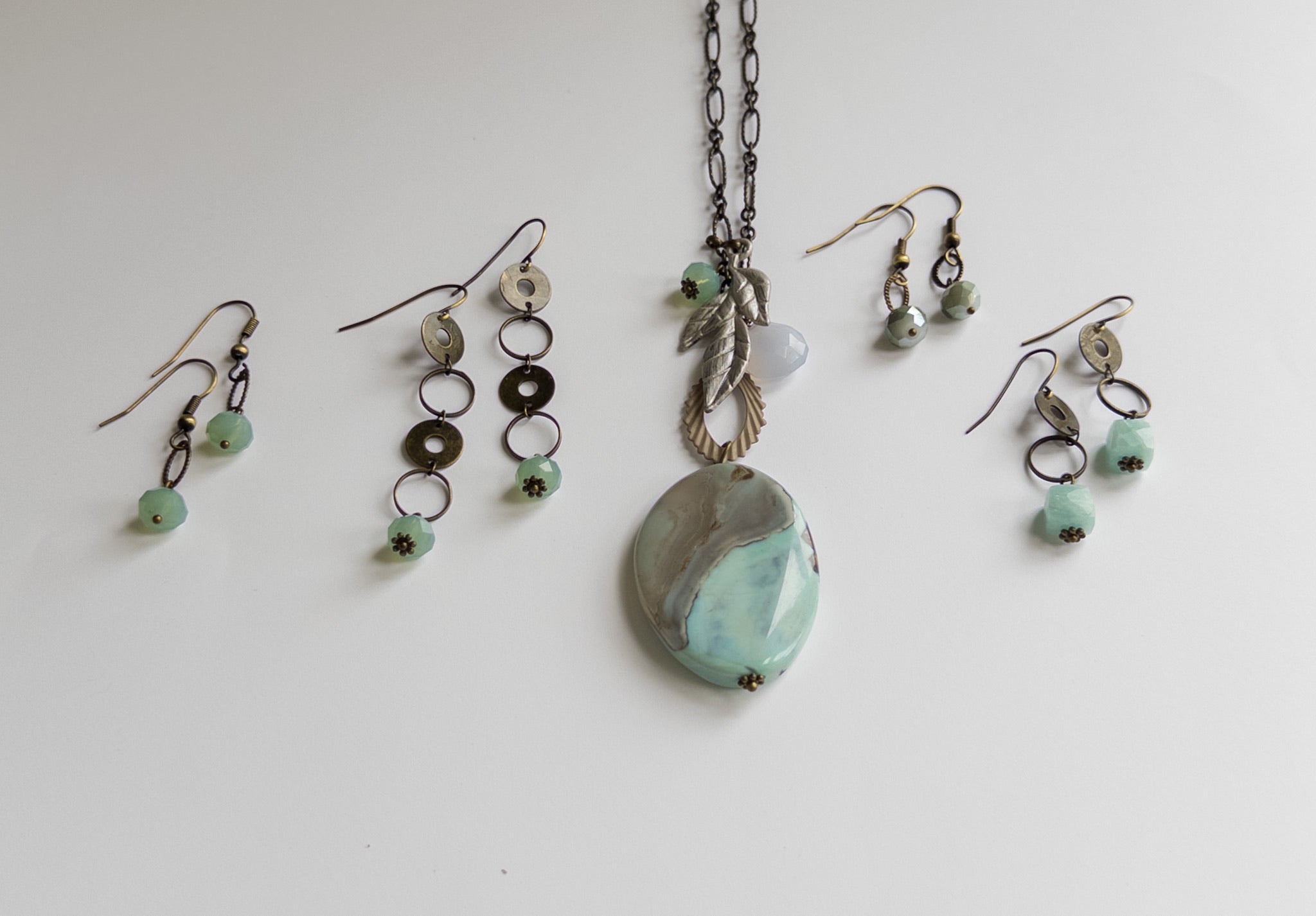 aragonite mixed metal jewelry