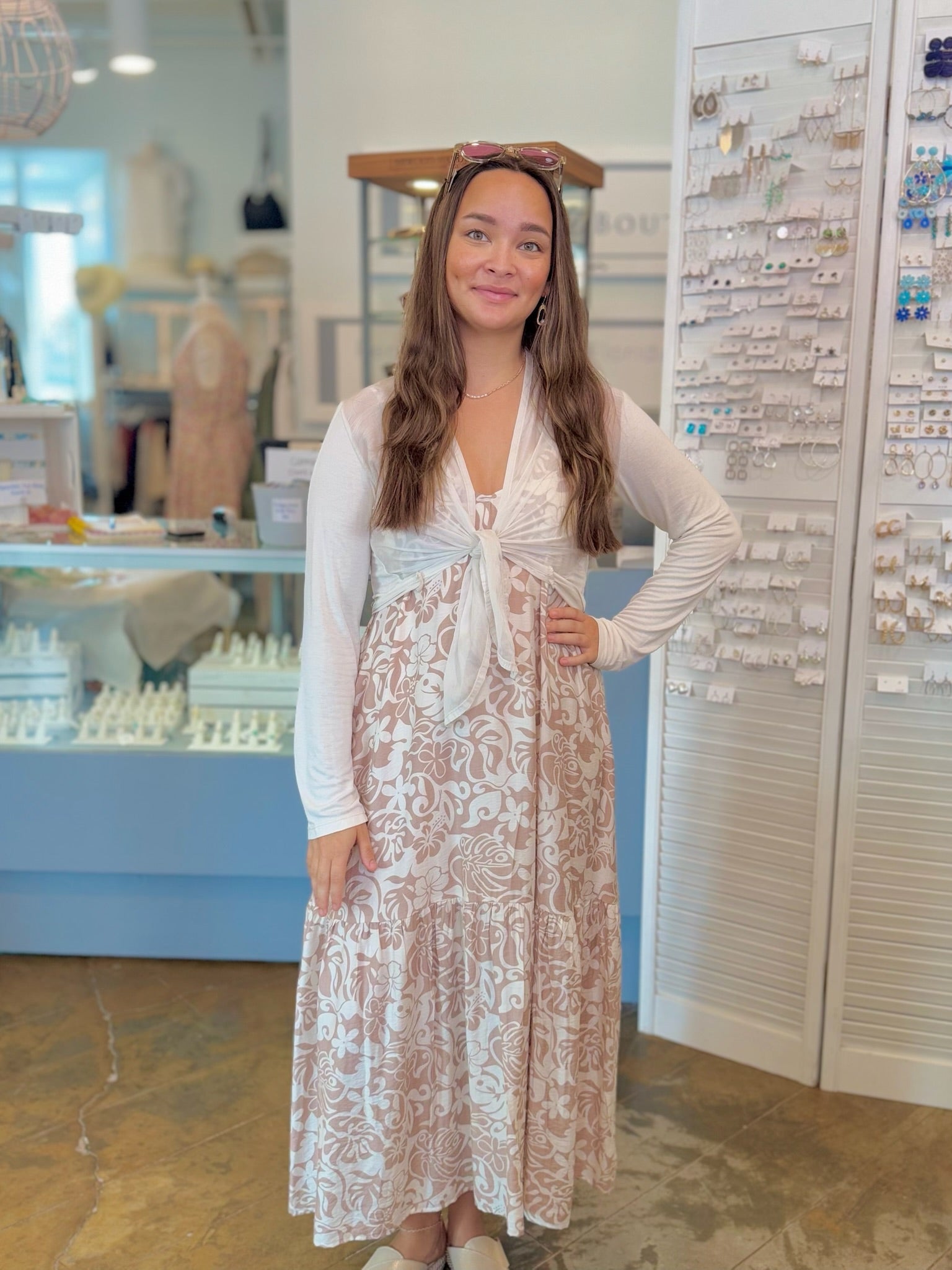 Woman in dress