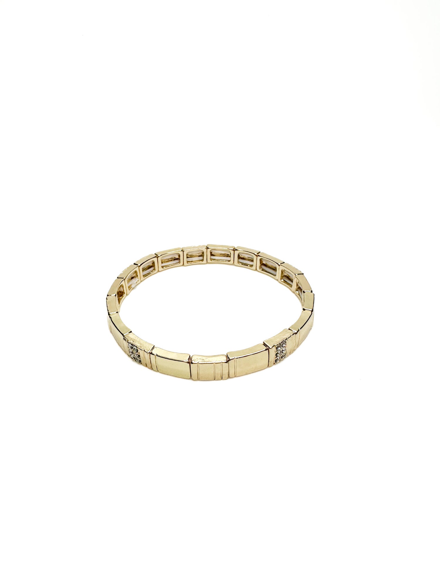 Mila Sparkly Stretch Bracelet in Gold