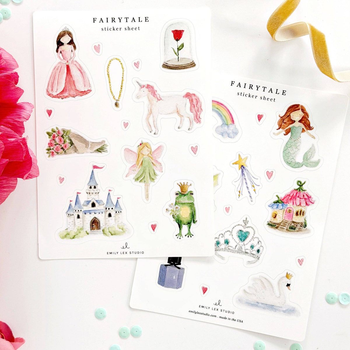 Fairytale sticker sheets