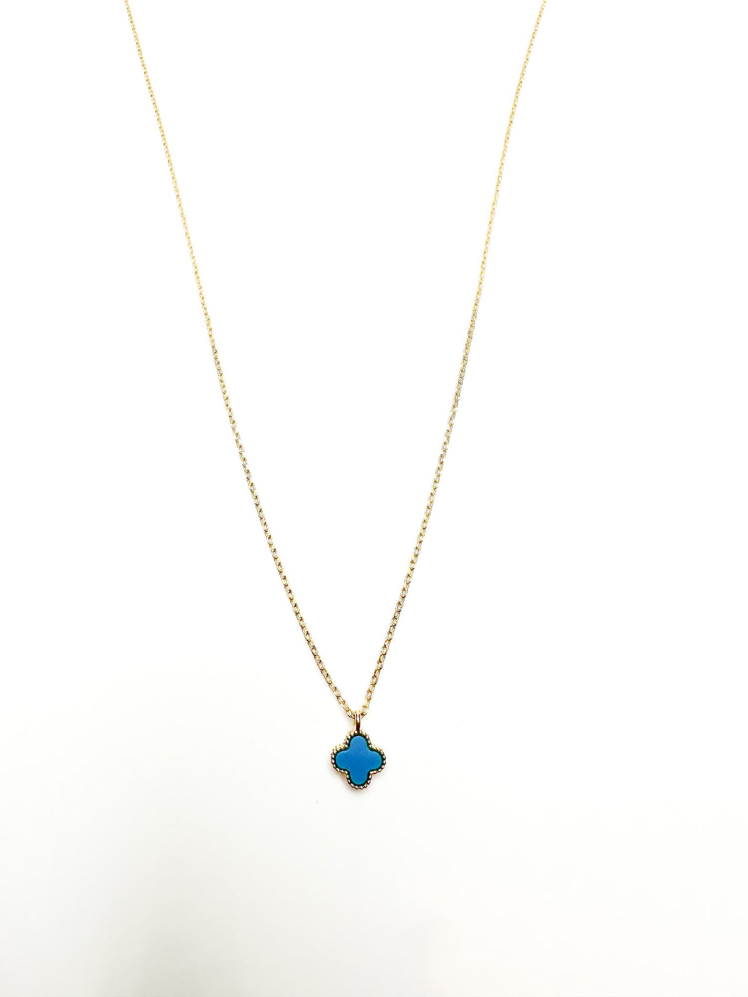 blue clover necklace