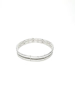 sparkly hammered silver bracelet 