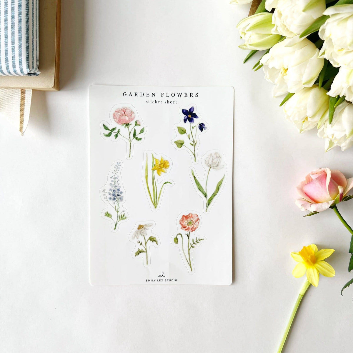 Garden Flowers sticker sheets