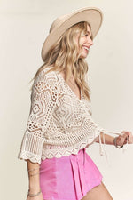aurora sweater top in beige
