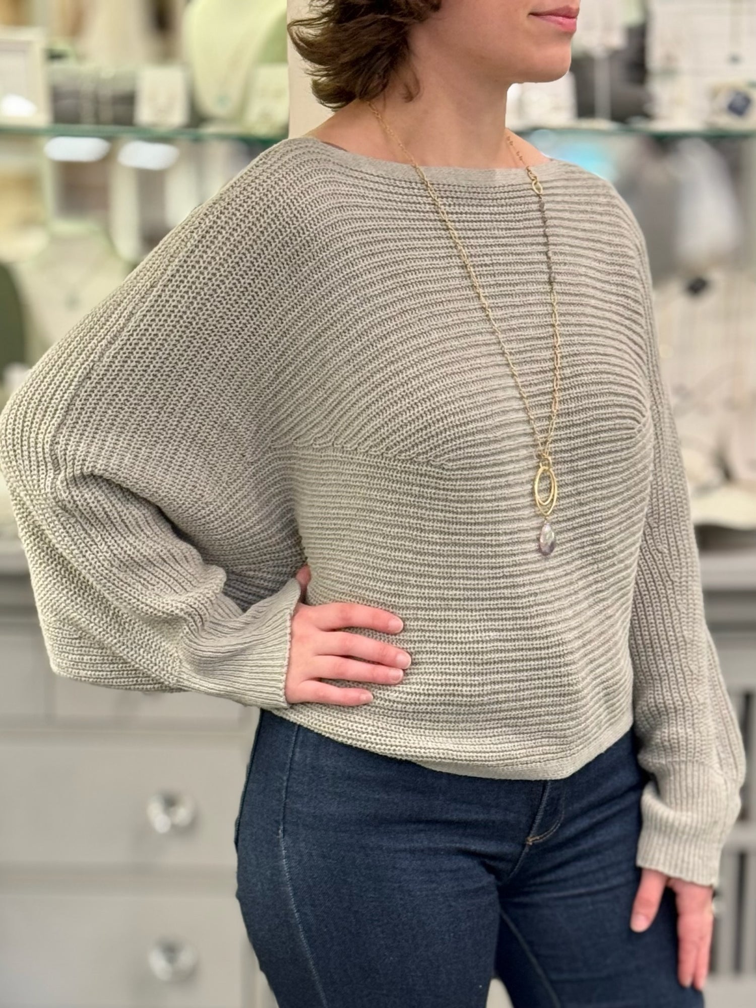 Delaney Sweater in Grey