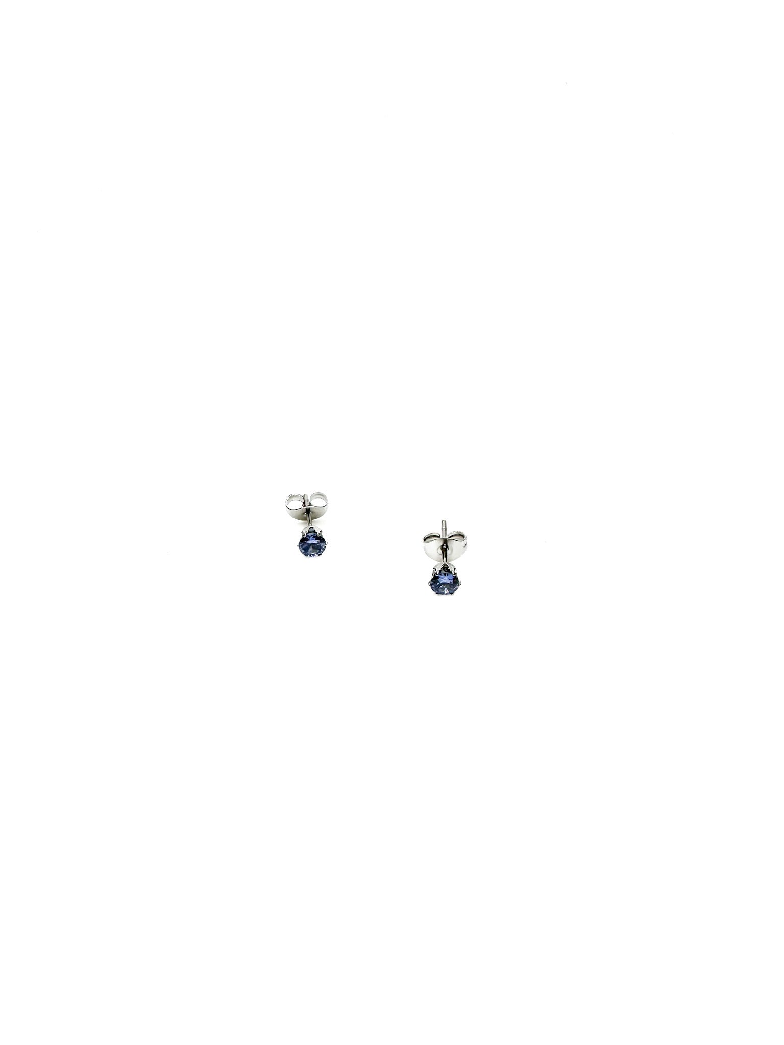 ocean blue silver studs