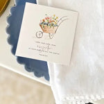 Illustrated Psalms scripture card featuring a watercolor wheelbarrow filled with flowers and Psalm 8:1.