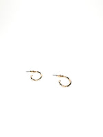 mini gold hoops with pearls