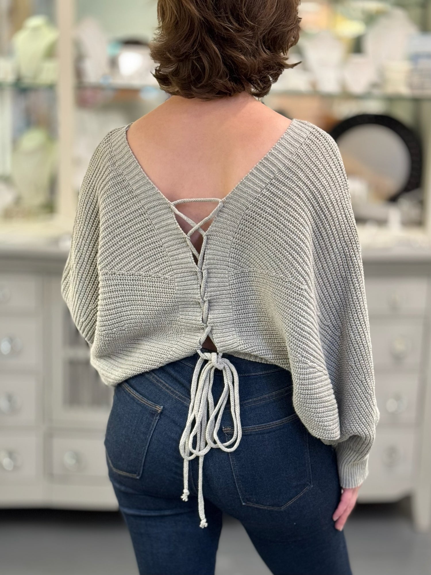 Delaney Sweater in Grey