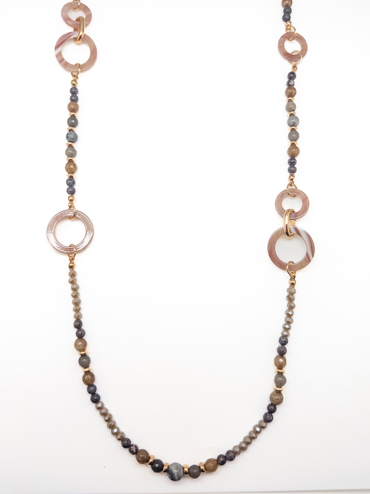 Marisol Mixed Stone and Link Necklace