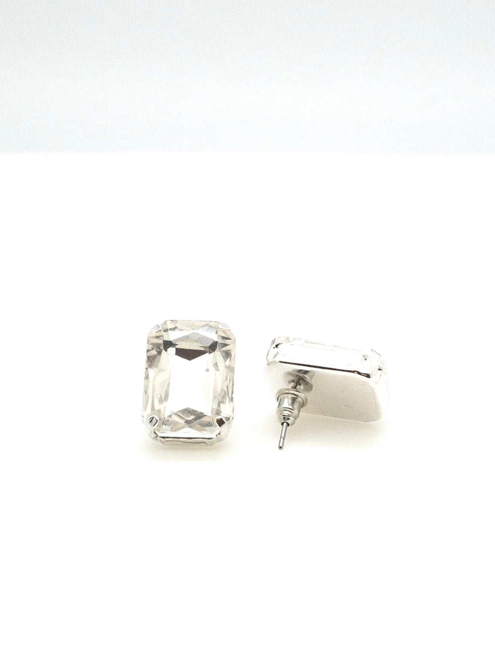Large clear rectangle studs