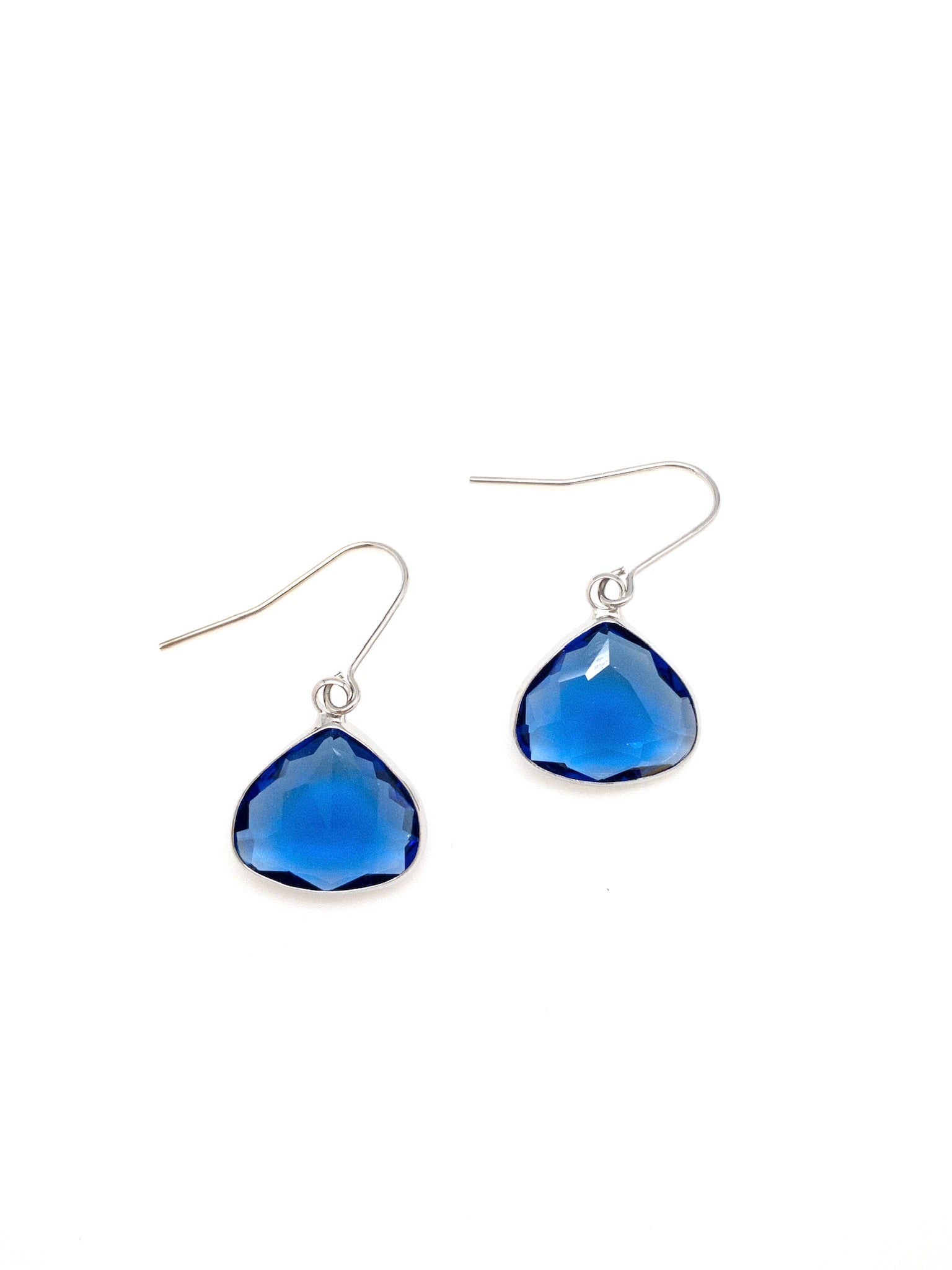 Kassie earrings in blue and silver