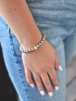 Amy Large Bracelet in Silver