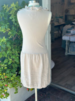 Anna Beige Linen Dress (back)