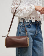 Luciana Shoulder bag in brown, Ardor Boutique. 