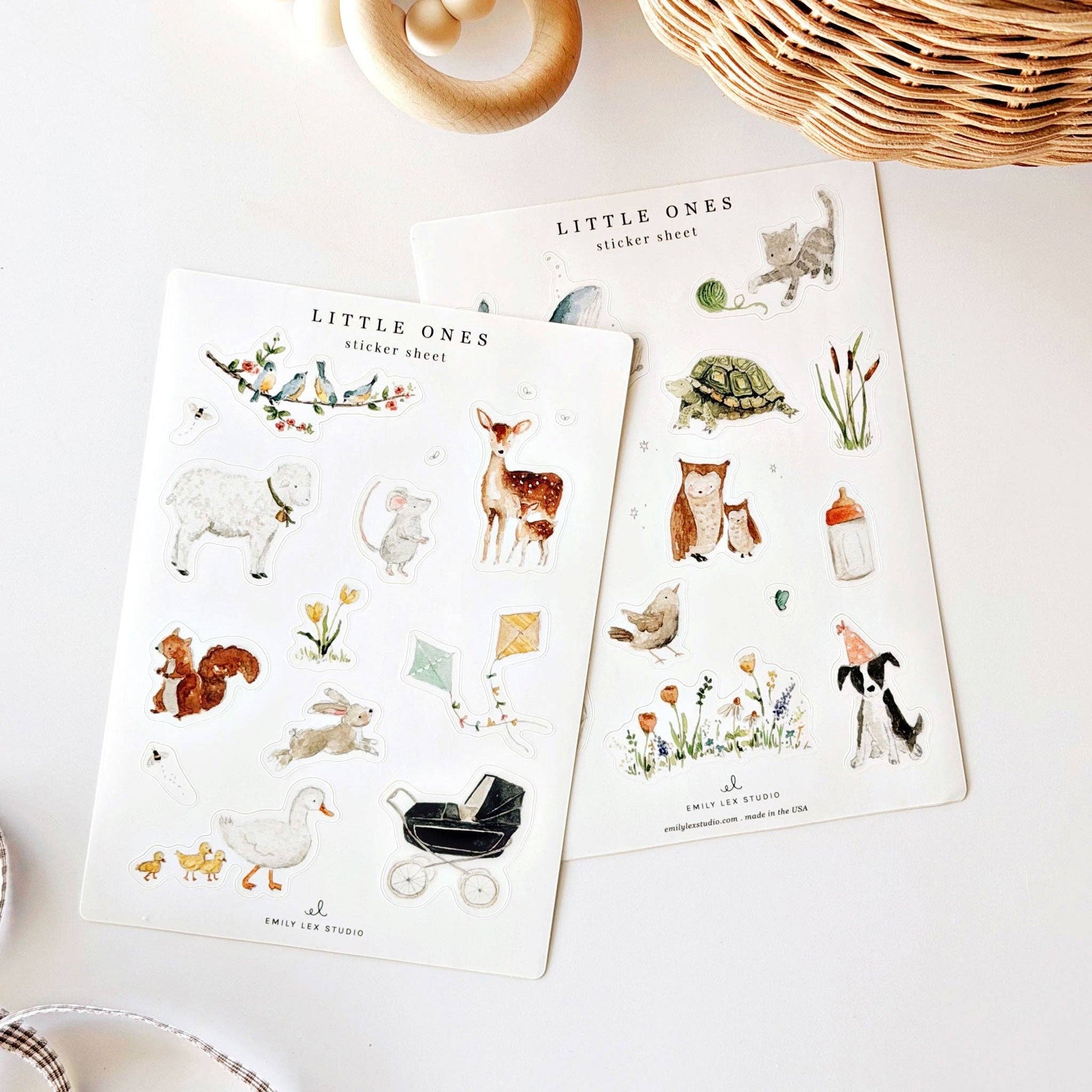 Baby theme stickers by Emily Lex