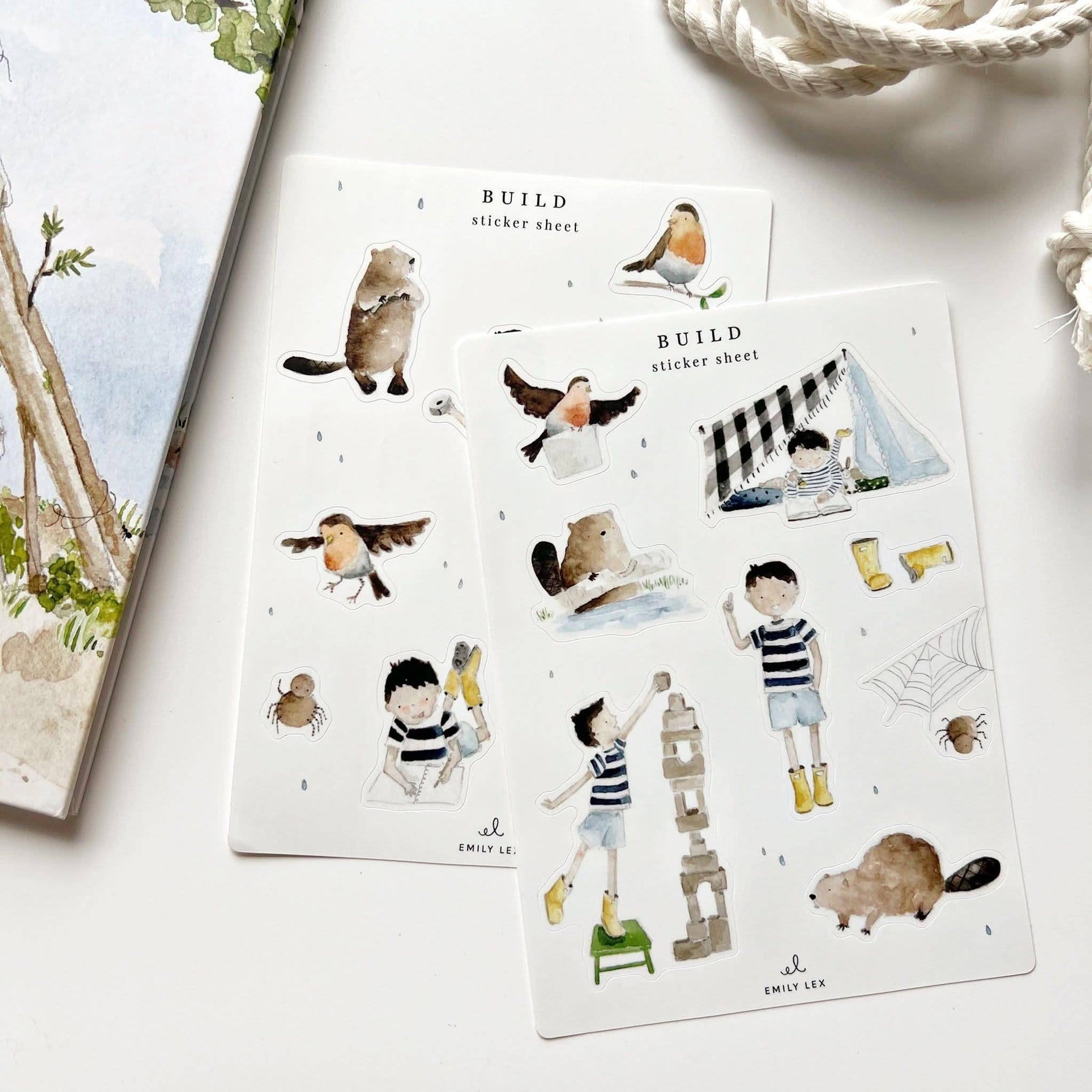 Build sticker sheets by Emily Lex 