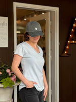 Charcoal Embroidered MN Hat Model