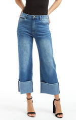 Charlotte Mid Rise Ankle Crop Jeans (front view)