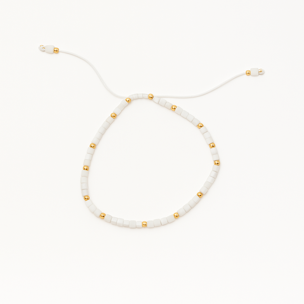 Kiara Bracelet in White and Gold