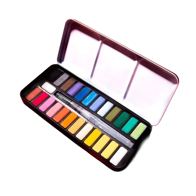 24 Color Watercolor Palette