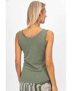Elisa Sequin tank on model back view